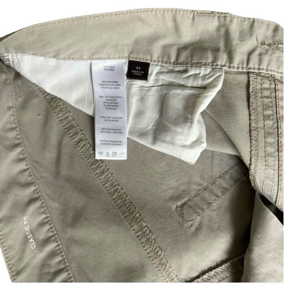 MICHAEL KORS Classic Fit Khaki Stone Size 34 - Picture 7 of 9